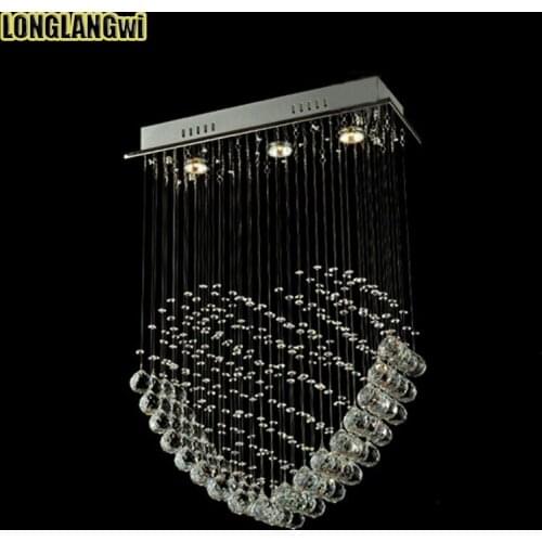 New modern LED Crystal chandelier Lights living room lights restaurant lights chandeliersHeart-shaped crystal lighting