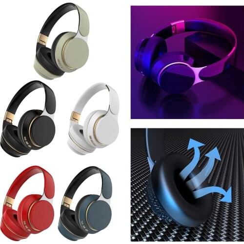 Wired / Wireless Bluetooth Noise Canceling Headphones Earphone Foldable with Mic for PC TV