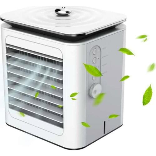 Air Conditioning Fan Cooling Fan USB Rechargeable Humidification Purifier Portable Table Fan Summer For Home Office