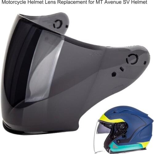 Motorcycle Helmet Wind Shield Lens Visor Cambered Surface Motor Helmet Accessories Replacement for MT Avenue SV Helmet Safe