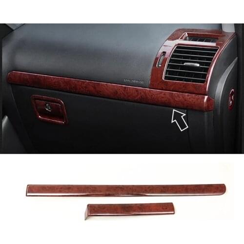 ABS Plastic Inner Front Dashboard Center Control Cover Trim For Toyota Land Cruiser Prado FJ150 2010-2018 accessorie LHD 2PCS