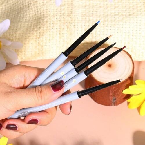 WODWOD Cute Water Activated Eyeliner Pen Pencil Glitter Magnetic Lashes Liquid White Brown Lines Makeup Cosmetics for Girls