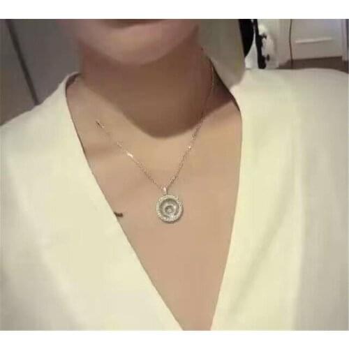 Xc403 Luxury Designer Fashion 925 Sterling Silver Jewelry zirconia Water panda shape ab