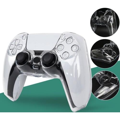 For PS5 Crystal Hard PC Protection Case For Sony PlayStation Dualshock 5 Case Wear-resistant Washable Cover for PS5 Accessories