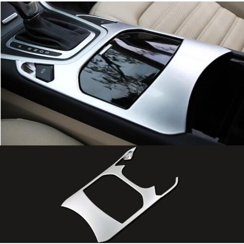 1PCS For Ford Edge 2015-2017 ABS Chrome Interior Water Cup Holder Shield Decorative Trim Car Styling