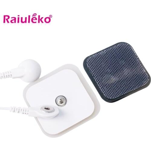 10Pcs/20Pcs White Electrode Pads Physiotherapeutic Patches Replacement for Tens Massagers Machine 4*4cm Muscle Stimulator