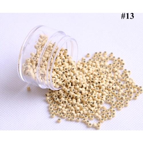 1000pieces/lot 2.9x1.6x2.0mm Blonde Color Copper Silicone Nano Rings Beads Links For Nano Hair Extensions 7 Colors available