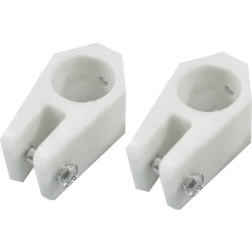 4 Pcs Boats White Nylon 7/8'' Bimini Top Jaw Slide Round Tubing Hardware