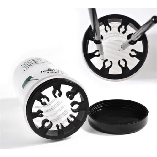 1PC Acrylic Gel Pen Cleanser Cup Nail Art Makeup Brush Cosmetic Cleaning Soaker Bottle Polish Remover Container Cup empty Holder