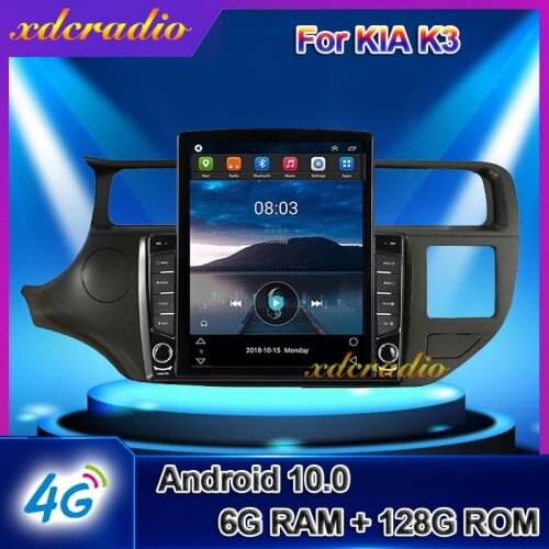 Xdcradio 9.7" Tesla Style Vertical Screen Android 10.0 For KIA K3 Rio Car Radio Automotivo Car Dvd Multimedia Player Navigation