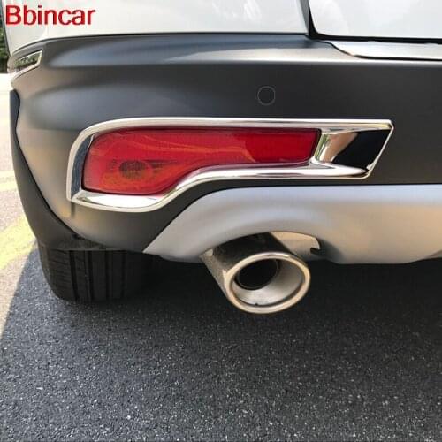 Bbincar ABS Chromium Styling Car Rear Fog Light Lamp Cover Trim Reflector Garnish Shade Frame 2PCS For Honda CR-V CRV 2017 2018