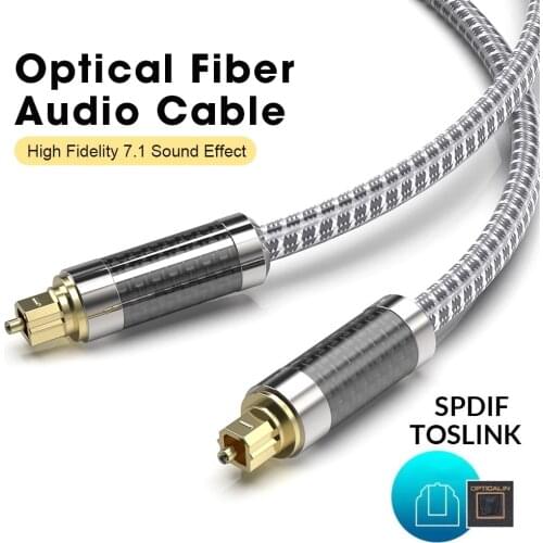 MOSHOU Optical Fiber optico digital Audio Video Cables Oxyacid Free Copper Audiophile HIFI DTS Dolby 5.1 7.1 1.5M 3M 5M 8M 10M