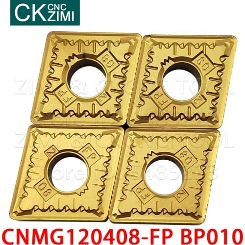CNMG120408-FP BP010 CNMG 120408 FP Carbide Inserts External Turning Tools CNC Metal Lathe Tools CNMG for steel stainless steel