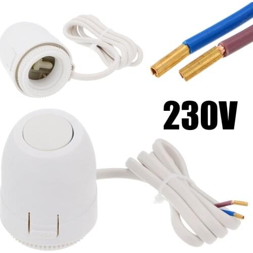 AC 230V ABS + PC Alloy Electric Thermal Actuator Manifold For Underfloor Heating Thermostat Floor Heating Systems