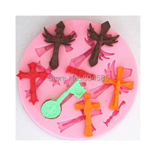 FM415 Mini cross mould soap kitchen baking sugar chocolate moulds