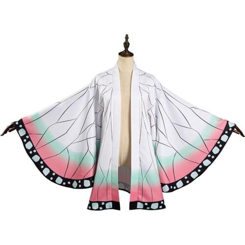 Demon Slayer: Kimetsu no Yaiba-Kochou Shinobu Cosplay Costume Kimono Coat