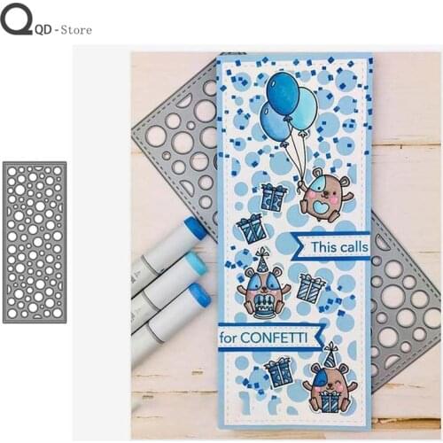 Round Hole Bubble Strip Metal Cutting Dies Scrapbooking Handmade Tools DIY Card Make Mould Model Craft Decoration New 2021