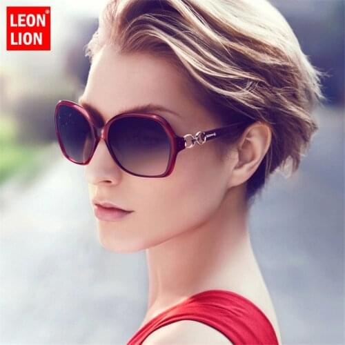 LeonLion Classic Double Ring Sunglasses Women Gradient Oculos Brand Designer Oval Sun Glasses Ladies Gafas De Sol Mujer UV400