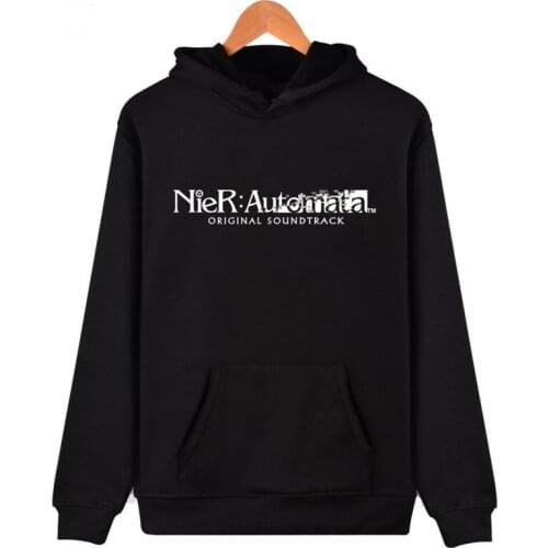 Hot Game NieR Automata YoRHa No. 2 Hooded Sweatshirts Thin Hoodies Cool Pullover Coat Jacket Anime Cosplay FOR halloween costume