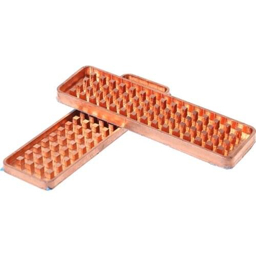 Copper NVME M.2 Heatsink 2280 SSD Metal Sheet Thermal Conductivity Silicone Wafer Cooling Fan Heatsink