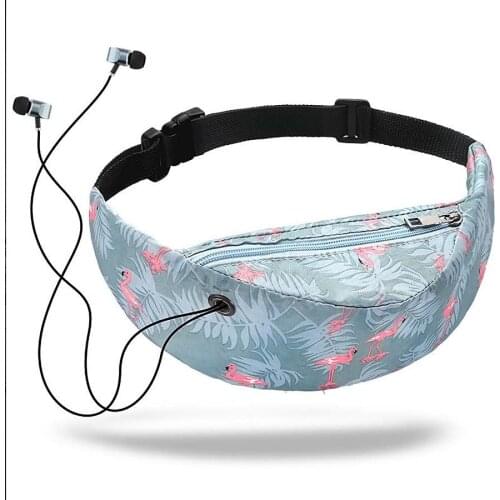 New sports belt bag digital printing outdoor belt bag sports travel leisure female bag waterproof waist bag 2020 female bag