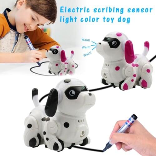 Educational Pen Inductive Toy Follow Any Drawn Line Cute Dog Gift for Children Kids Dropship