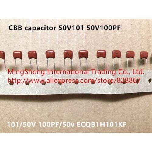 Original new 100% CBB capacitor 50V101 50V100PF 101/50V 100PF/50v ECQB1H101KF (Inductor)