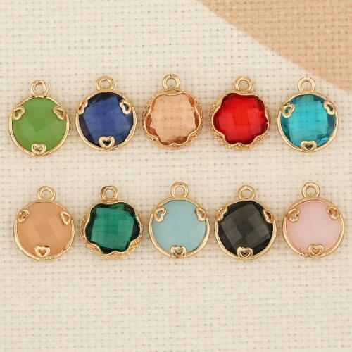 HAOSAW 10Pcs 12*15MM Earrings Pendants/Jewelry Accessories/Round Shape/Hand Made/DIY Making/Jewelry Findings & Components