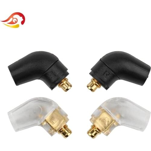 QYFANG 1 Pair 135 Degree MMCX Earphone DIY Custom Pin For ER4 XR SR ER4SR ER4XR SE315 SE535 UE900 Solderr Wire Connector Plug