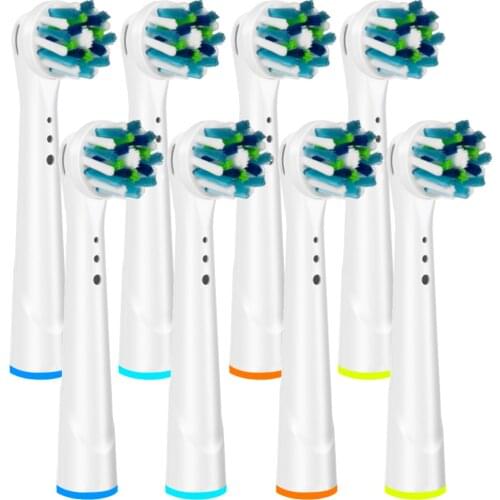 8Pcs Replacement Brush Heads for Oral B Toothbrush Heads Refill for Oral-B 7000/Pro 1000/9600/ 500/3000/8000
