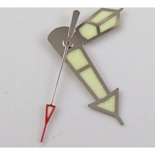 Super Luminous Watch Hands Parts Fit For NH35A NH36A 7s26 4r15 7009 SKX Automatic Movement Green Lume Stainless Steel