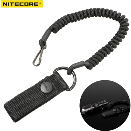 Tactical Lanyard Telescopic Sling Pistol Airsoft Flashlight Hand Gun Secure Lanyard Keychain Anti Lost Adjustable Spring Sling