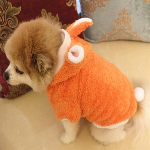 Warm Pet Dogs Clothes Cute Warm Casual Coats with High Collar for Winter and Autumn Puppy Cloth for Pet Dog Puppy Supplies