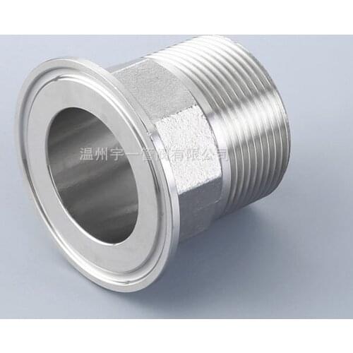 Tri-clamp X Male adapter 1.5'' tri clamp X 3/4" BSP