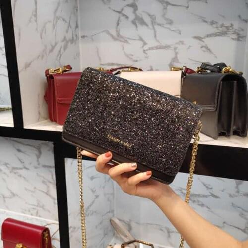 Fashion show bag women 2020 new diagonal all-match small crowd package female student ins small bag mini sequin signer bag