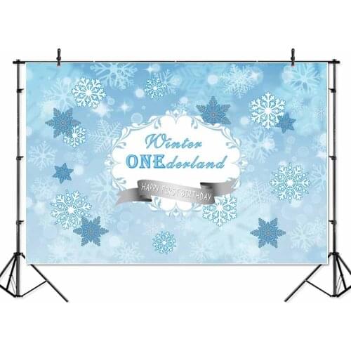 Winter Onederland Photography Backdrops Wonderland Background 7x5 Winter Birthday Vinyl Digital Printable Children Backdrop