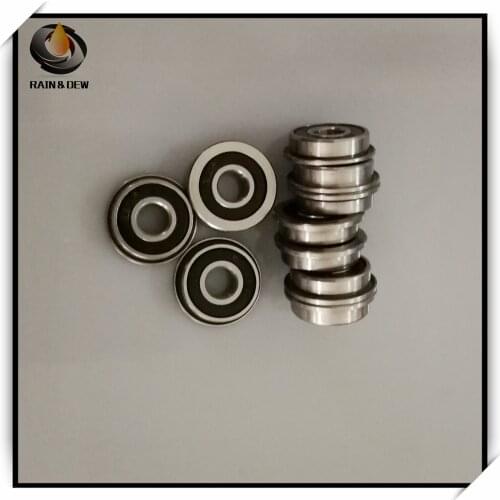10Pcs 5X10X4 mm Flange Bearing MF105 2RS ABEC-7 Ball Bearings For 3D Printer MF105
