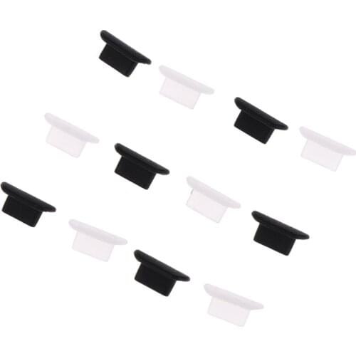 10pcs/lot Silicone Wear-resistant Phone Earphone Case Tablet Dust Plugs For IPhone 11/12 Pro Mobile Phone