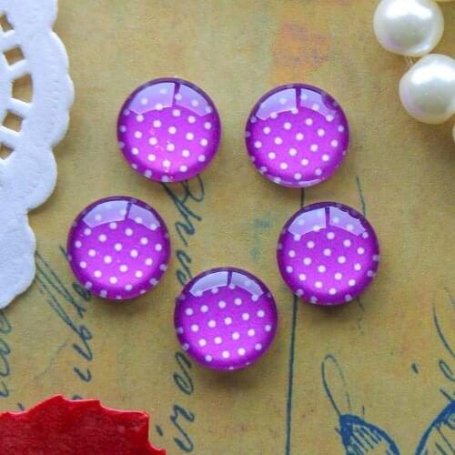 12mm 25mm 14mm 16mm 18mm 20mm Photo Glass Cabochons Round Cameo Set Handmade Settings Dot 01