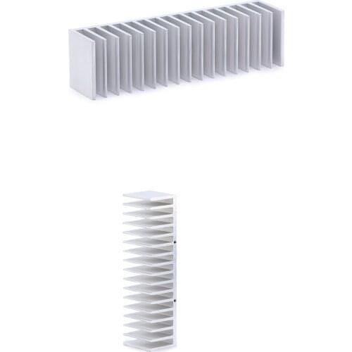 130*30*100 / 200 / 300 / 400mm Aluminum Heatsink Width 130 Height 30 ,base plate 4 length optional custom radiator fin Heatsink