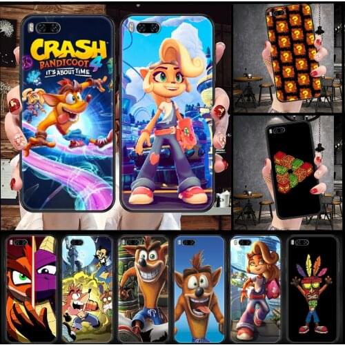 Game Crash Bandicoot Phone Case For Xiaomi Mi Note 8 9 10 11 9T 10T A3 Lite Pro Ultra black luxury hoesjes art waterproof 3D