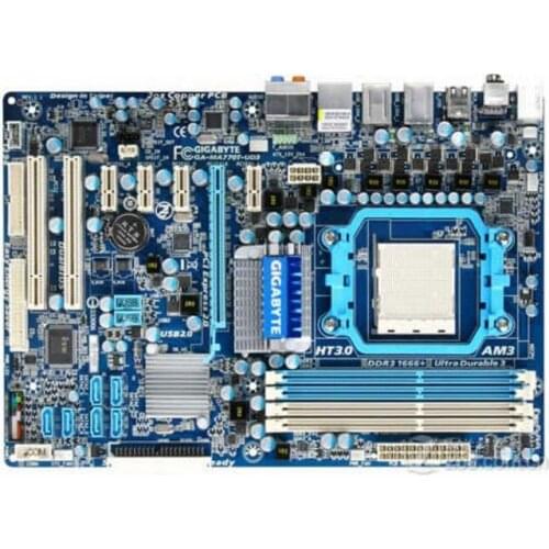 For Gigabyte GA-MA770T-UD3 Original Used Desktop Motherboard MA770T-UD3 770 Socket AM3 DDR3 On Sale
