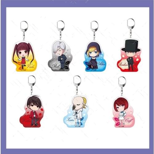 Hot Anime Shinigami Bocchan to Kuro Maid Alice Cartoon Acrylic Pendant Keychain Keyring Cosplay Charm Bag Decorative Cute Gift