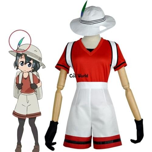 Kemono Friends Project Animal Zoo Kaban Short Sleeve Tops Shorts Uniform Outfit Anime Cosplay Costumes