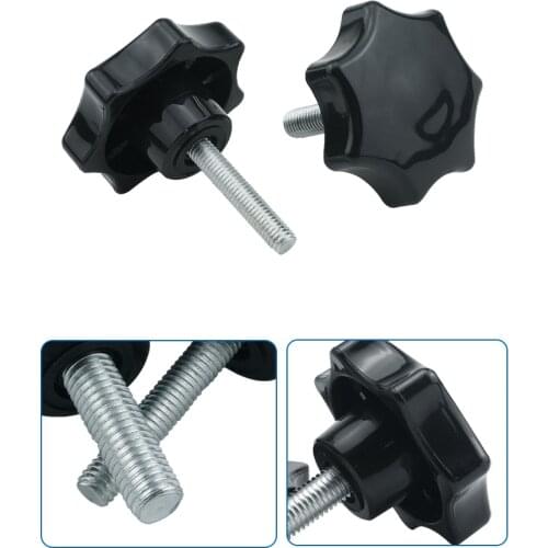 Luchang M8 M10 60# Thread Star Shaped Clamping Nuts Knob For Industry Equipment Bakelite Plastic Head Handle Screw