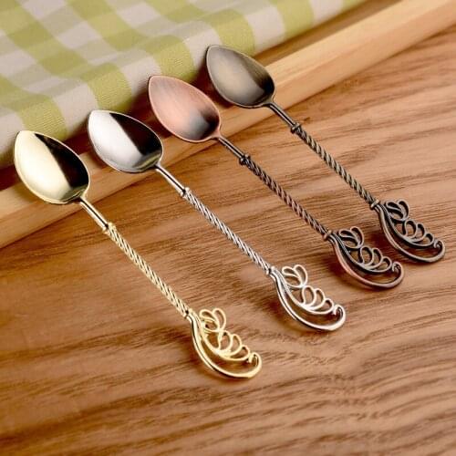 Fashion Spoon Tea Spoons Stainless Steel Spoons Dessert Coffee Spoon F20173952