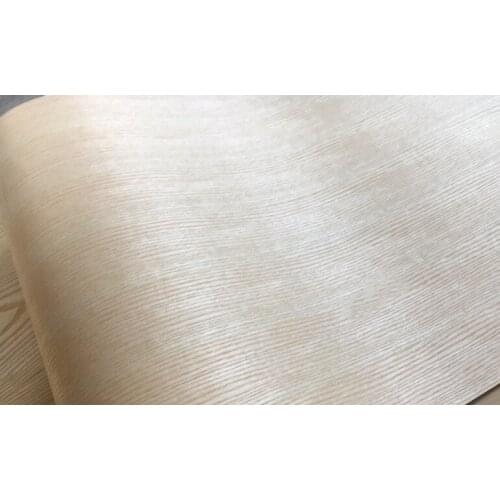 Natural Genuine American Ash Wood Veneer with non-woven Tissue Fraxinus about 60cm x 2.5m C/C Q/C