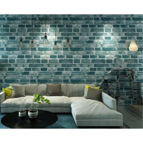 Beibehang Retro to do the old brick pattern culture stone wallpaper barber shop clothing store hotel papel de parede wallpaper