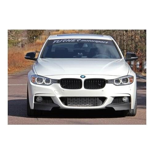 3 Series For Bmw F30 2012 - 2018 Bumper Front Flap M Performance St. Piano Black Product Surface Vacuum Plastic right Left Set