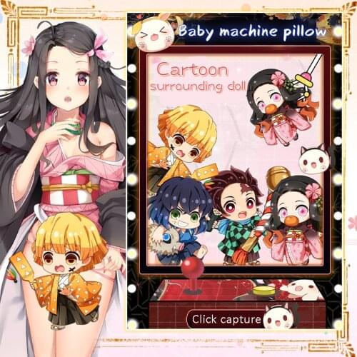 Devils Blade Cartoon Manga Cushion Pillow Demon Slayer Kimetsu No Yaiba Tanjirou Nezuko Anime Plushie Doll Stuffed Plush Toys